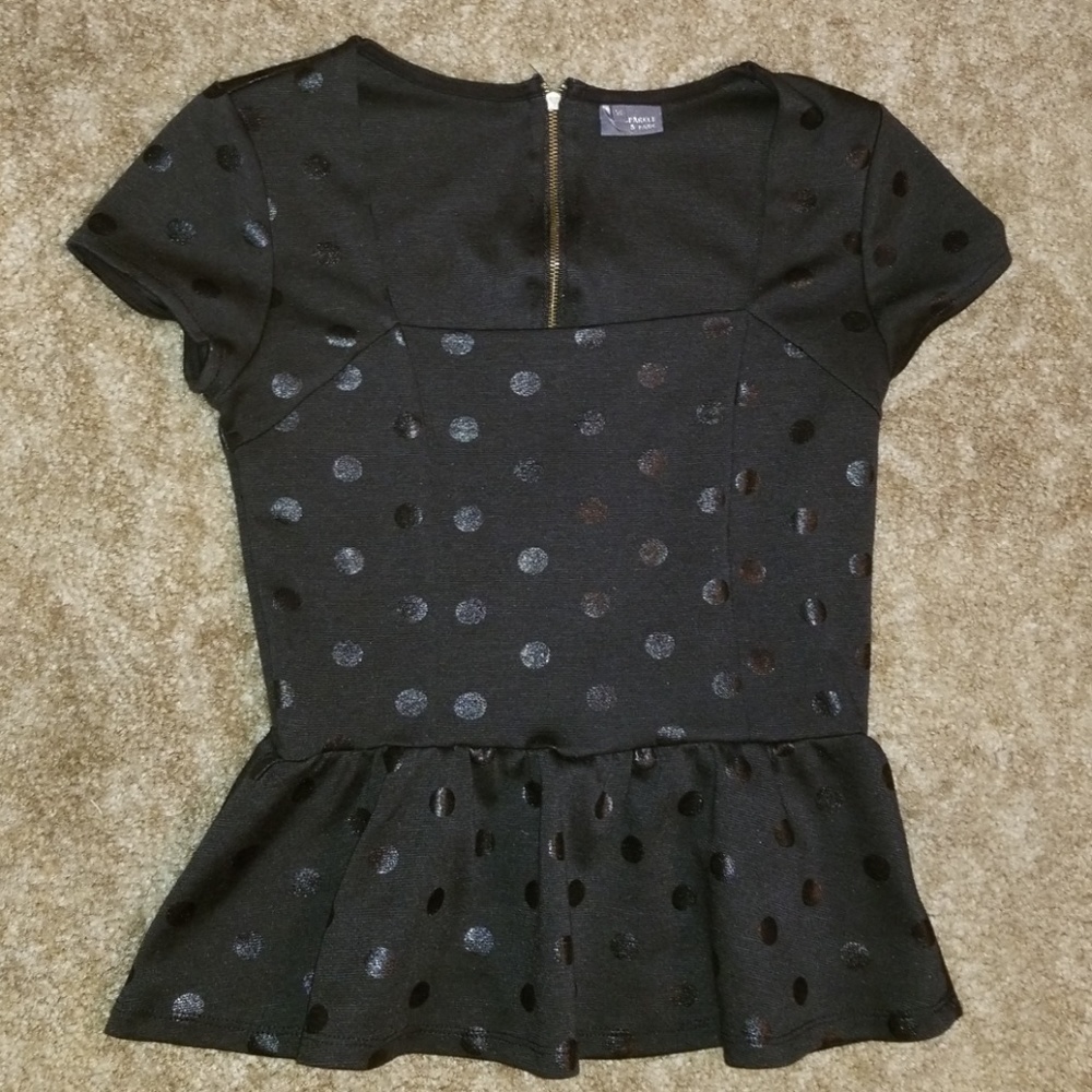 Sparkle & Fade peplum top